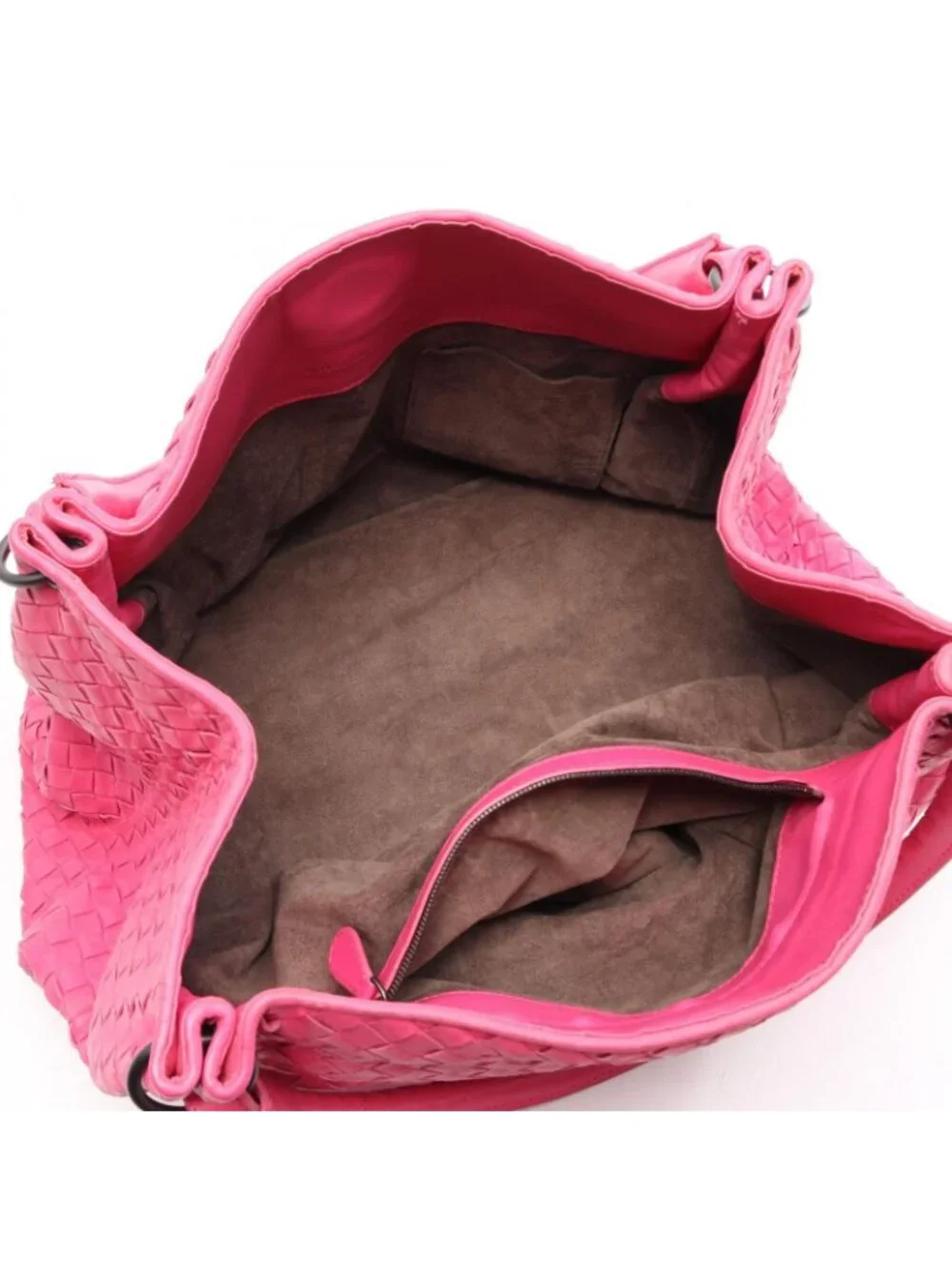 Bottega Veneta Tote Bag Intrecciato Pink Leather